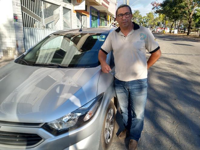 Solimar Souza atua como motorista de aplicativo há cerca de três anos 