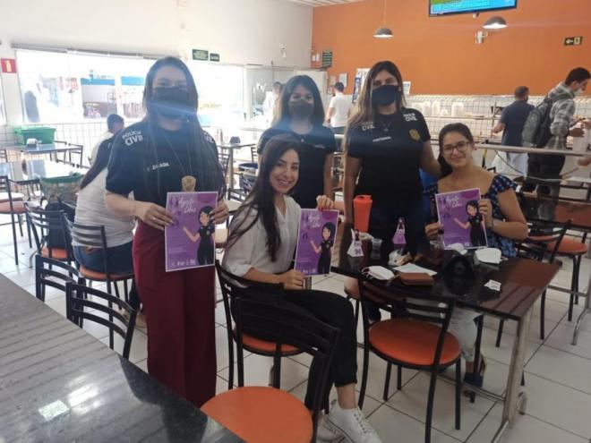 No dia estadual de combate ao feminicídio (23/8), foi promovido em todo o estado diversas ações para combater a violência doméstica
