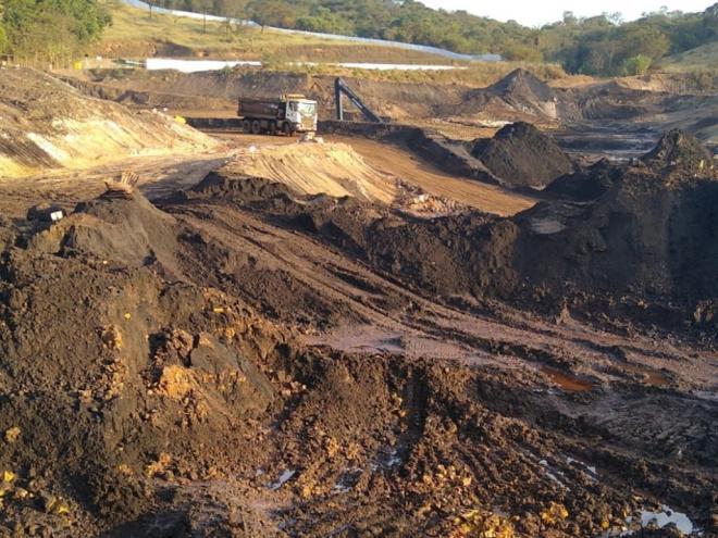 Área em que os bombeiros encontraram o corpo da funcionária da Vale
