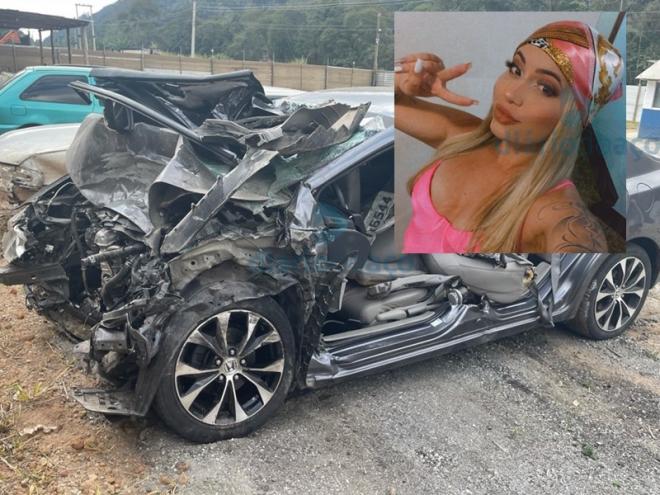 Julia tinha 24 anos e estava neste Honda Civic