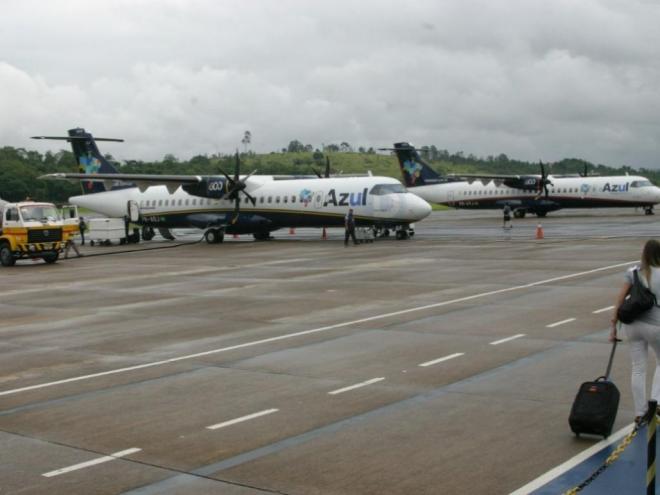 Nos voos entre o Vale do Aço e Confins, única companhia aérea que opera na região usa aviões com capacidade de até 70 passageiros 