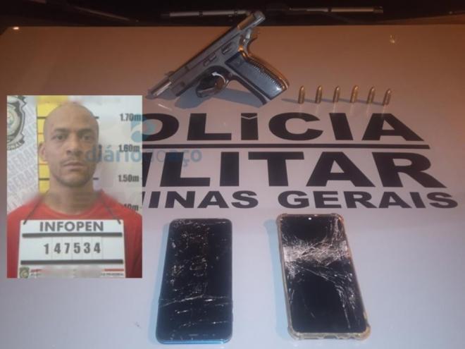 Com passagens por crimes violentos no Vale do Aço, Jeferson Hugo Bernardino, de 30 anos, era procurado em todo o estado
