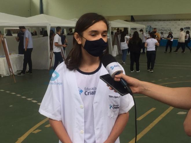 Pedro Lagares destacou que se sente mais preparado para apresentar trabalhos em feiras científicas 