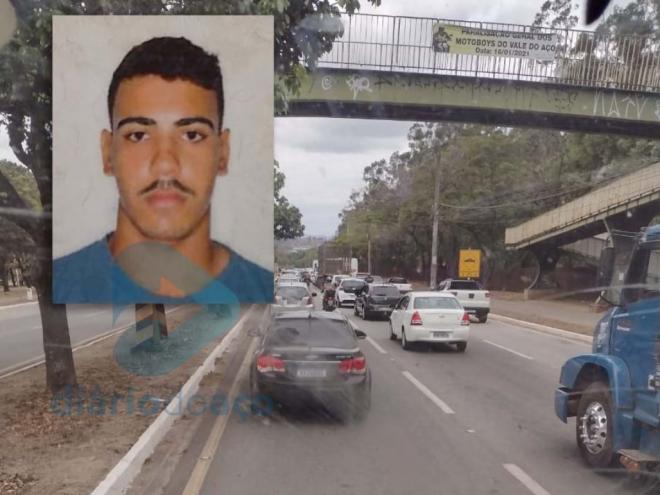 David Emanuel caiu da garupa da moto em que estava nesse trecho da avenida Cláudio Moura