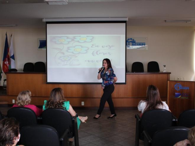 Patrícia Rodrigues foi responsável por ministrar a palestra 