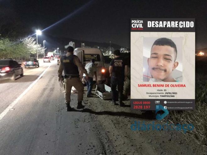 Indícios apontam que ossada pode ser de Samuel Benini, desaparecido do Recanto Verde desde o mês de fevereiro 