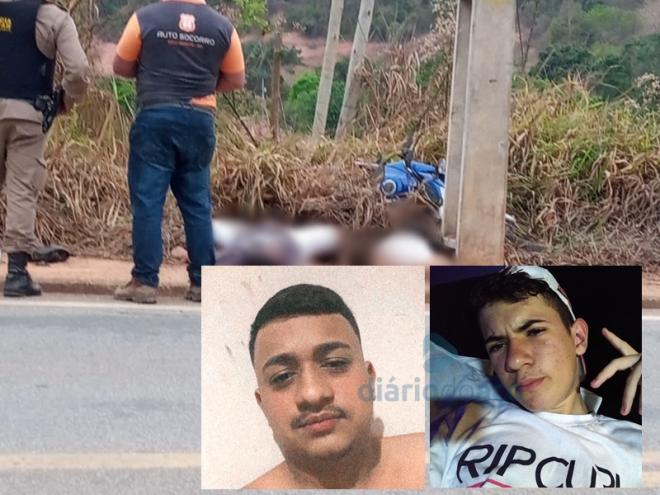 Gustavo e Renan morreram no local da colisão da moto com um poste de iluminação pública