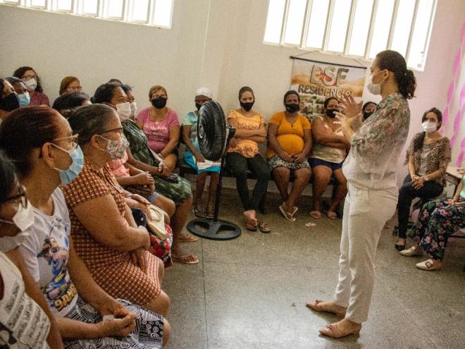 Evento na unidade do Residencial Paraíso contou com a presença de dezenas de mulheres 