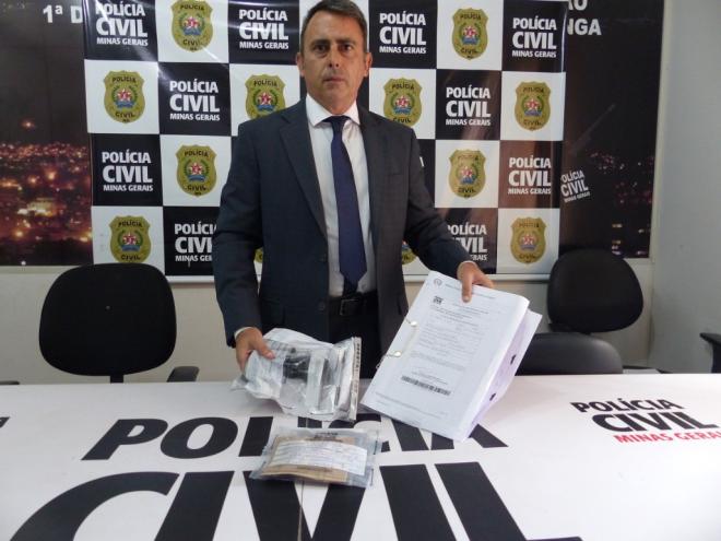 Marcelo Franco Marino apresentou à imprensa a conclusão do inquérito e as provas do crime recolhidas para investigação