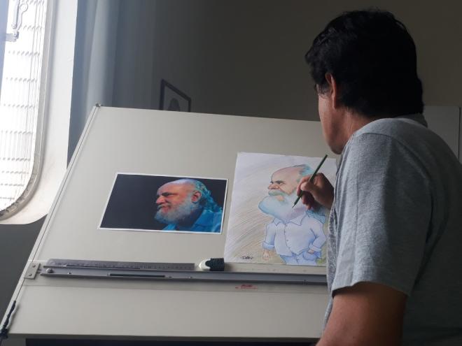 O cartunista Dan abre seu estúdio de desenho para dois meses de curso