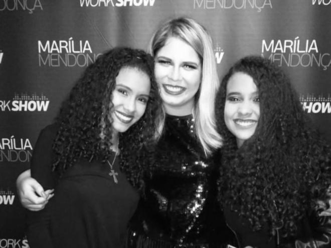Leslie e Laurie se encontraram com Marília Mendonça há três anos, durante o Fest Country em Timóteo 