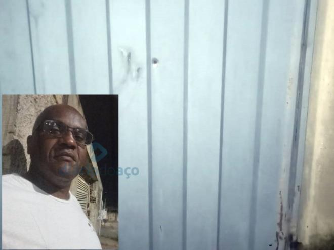 Luiz ''Luidi'' morreu baleado na noite de quinta-feira, um dos tiros acertou o portão de uma casa próximo do local do crime