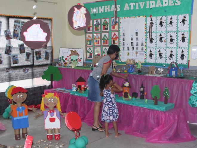 Evento apresentou jogos pedagógicos e trabalhos dos alunos da UMEI Bertelli