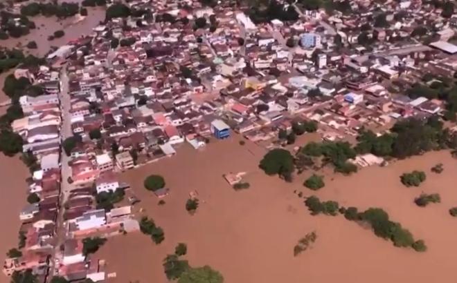 Uma das cidadesa atingidas, Medeiros Neto, Sul da Bahia