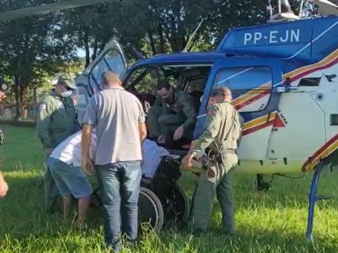 Cadeirante estava isolado em área rural devastada por tempestade em Mesquita