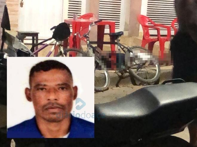 Wanderson Gomes, de 43 anos, não resistiu aos tiros e morreu na calçada, em frente ao bar onde se encontrava