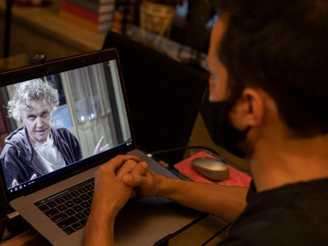 Reproducão da exibição do filme Ostinato, em sessão virtual na edição de 2021