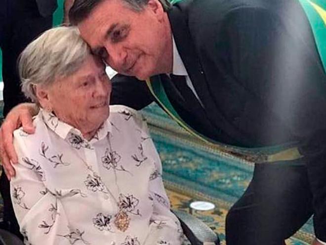  Olinda Bonturi Bolsonaro, morreu na madrugada de hoje (21)