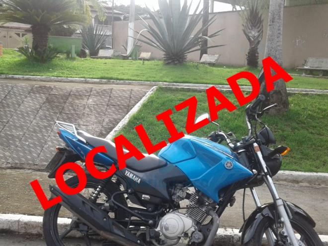 A moto Yamaha Factor, que havia sido roubada em Ipatinga, foi usada no assalto em Mesquita e localizada pela PM