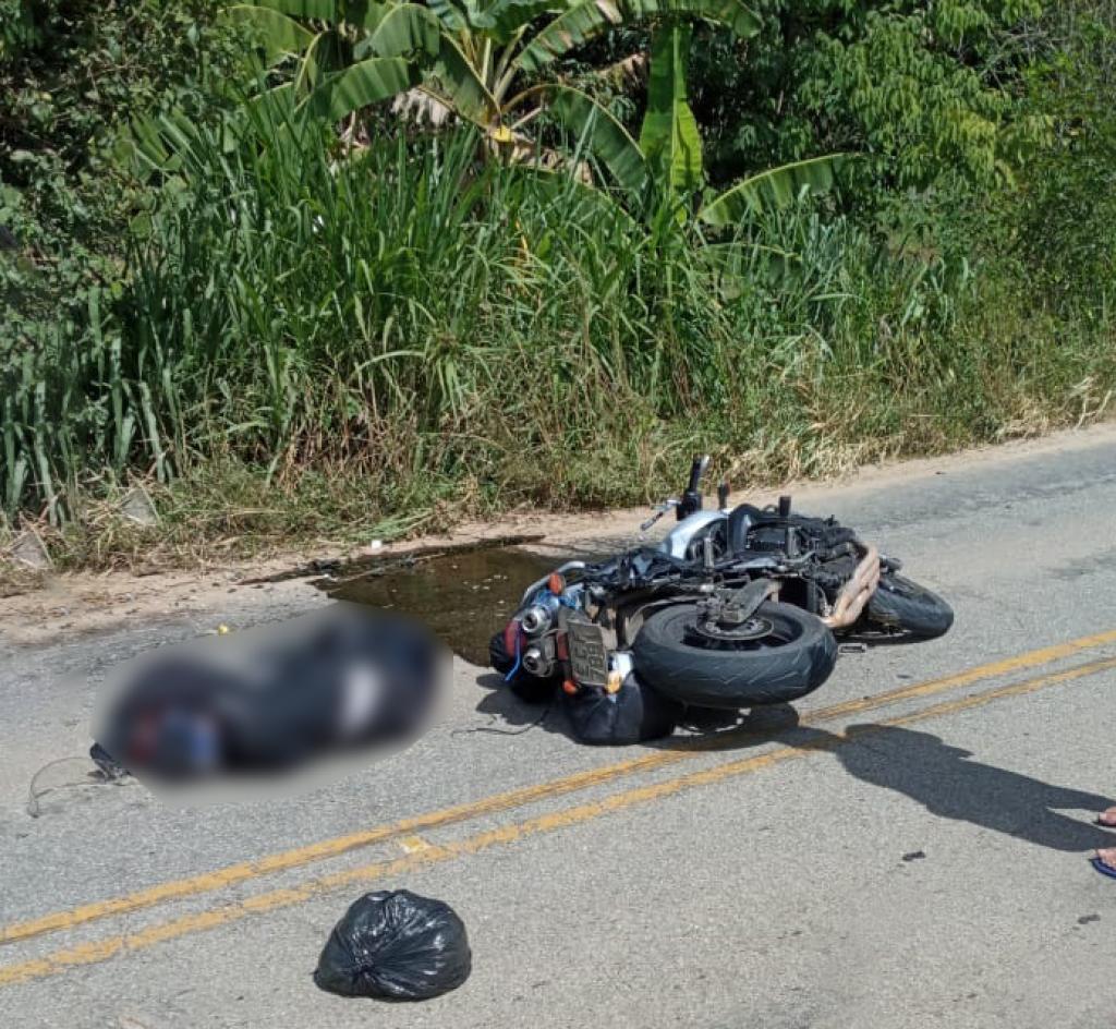 Uma das motos envolvidas é um veículo esportivo, com placa de Belo Horizonte