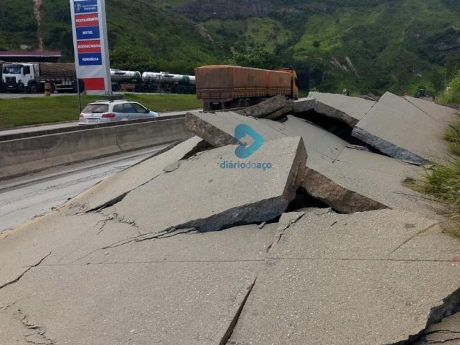 Agravamento da situação nesse trecho da BR-381 em Antônio Dias já era esperado