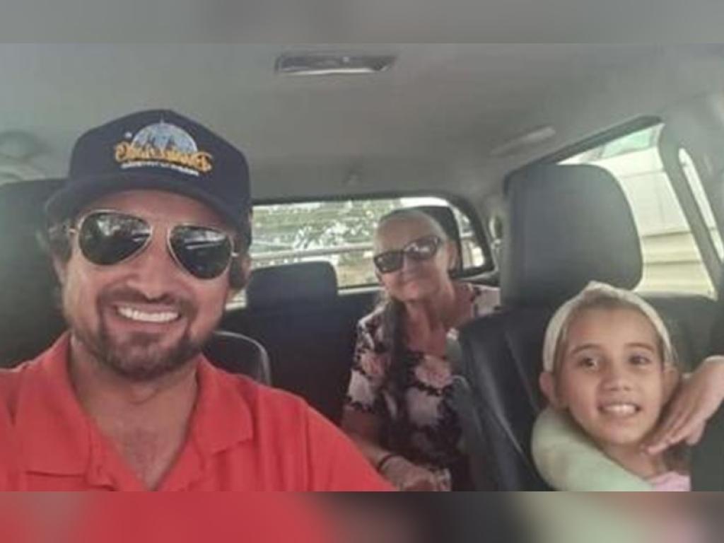 Daniel Magalhães, a mãe Maria de Jesus e a filha dele, a Maryane Valentina, que morreram no acidente