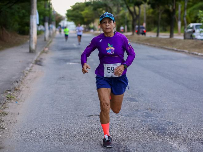 Marli Colares chegou em primeiro lugar no Feminino, com o tempo de  00:35:22