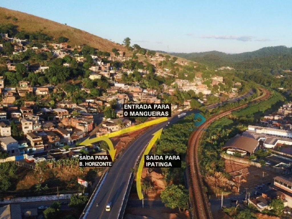 Alças foram projetadas de forma a evitar o cruzamento de pistas, tanto na entrada quanto na saída do contorno rodoviário para o bairro Mangueiras 