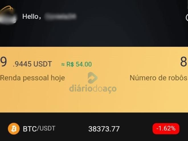 Um print do aplicativo que possui 