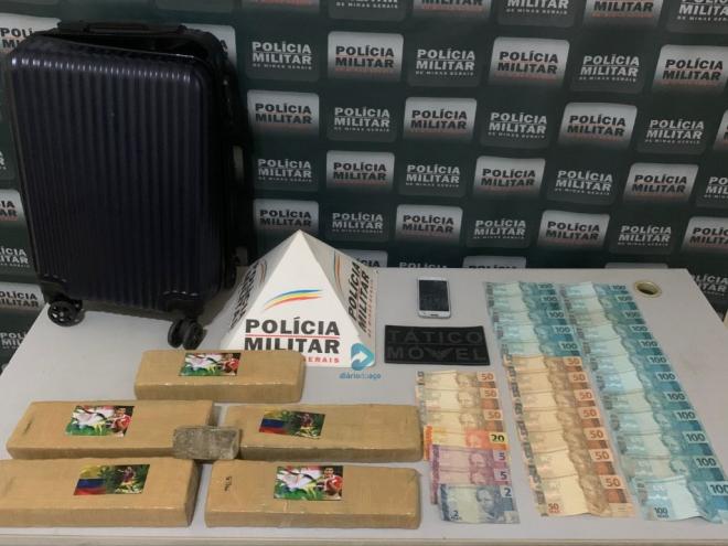 Droga apreendida em Governador Valadares foi buscada em Ipatinga, confessou homem preso 