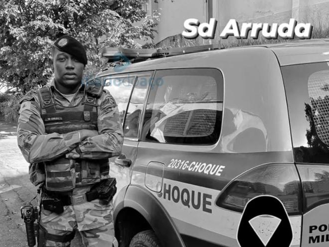 O soldado Arruda, natural de Ipatinga, tinha 23 anos e era lotado no Batalhão de Choque, em Belo Horizonte