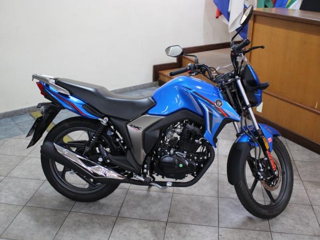 A motocicleta DK 150 CBS Haojue Suzuki será entregue a Magno Wilhiam Chaves Almeida, morador do Bom Retiro