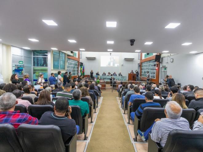 Após as nove oficinas de diagnóstico, Câmara Municipal foi palco da Audiência Pública nesta semana