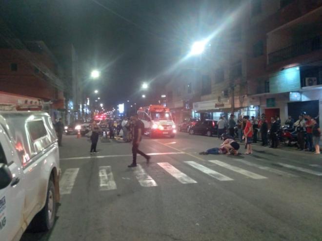 As vítimas foram encaminhadas para o Hospital Márcio Cunha; já o motociclista que causou o acidente não se feriu