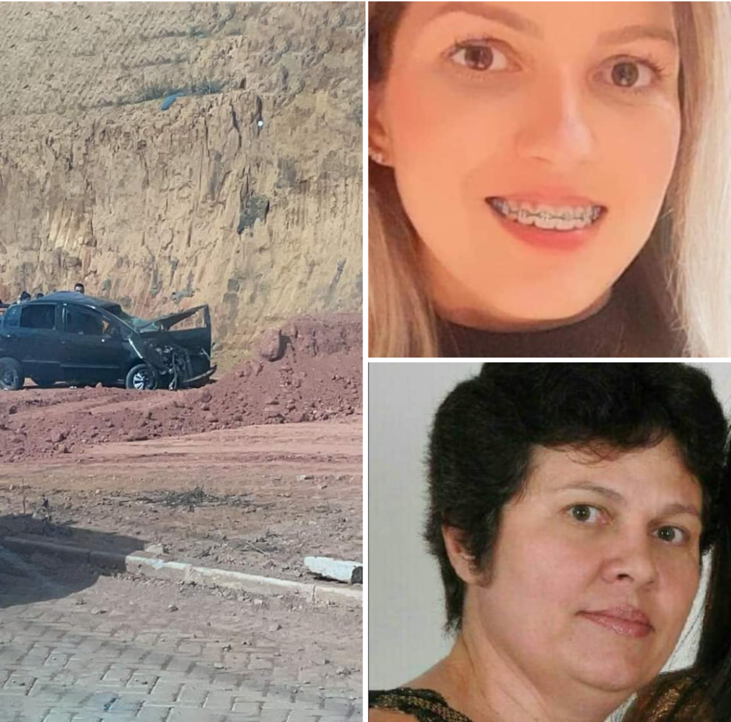Juliana (acima) e Dôra, não resistiram aos ferimentos no acidente com o carro em que estavam 