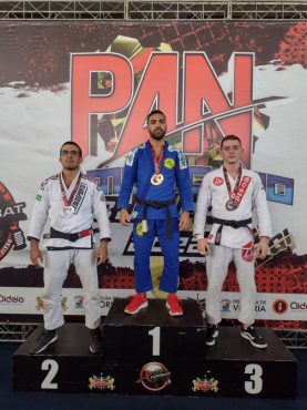 Pódio: 1 - Igor Almeida Santos, 2 - Igor Gatto Gomes e 3 - Marcelo Costa de Faria 