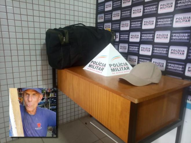 No momento em que José de Paula Vieira foi preso, ele portava uma mala de viagem 