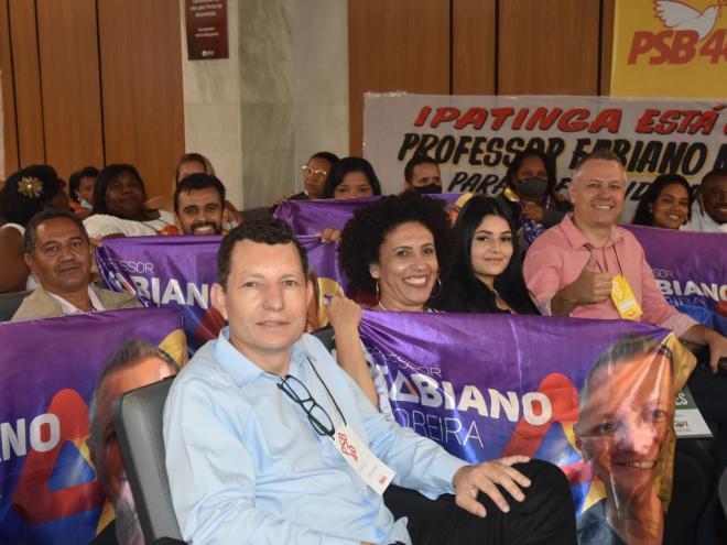 A convenção que confirmou a candidatura de Fabiano Moreira ocorreu na ALMG