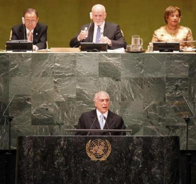 Michel  Temer  na  ONU:  