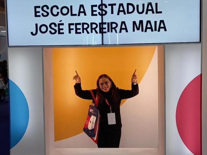 Karina Letícia trabalha como professora na Escola Estadual José Ferreira Maia, no distrito Cachoeira do Vale, em Timóteo  