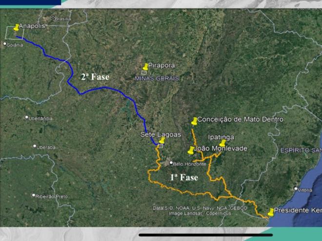 Novo equipamento voltado para transporte de cargas ligará Minas a Espirito Santo